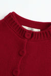 SWAYING/KNIT cashmere stand collar short cardigan SW24RE1T06 red